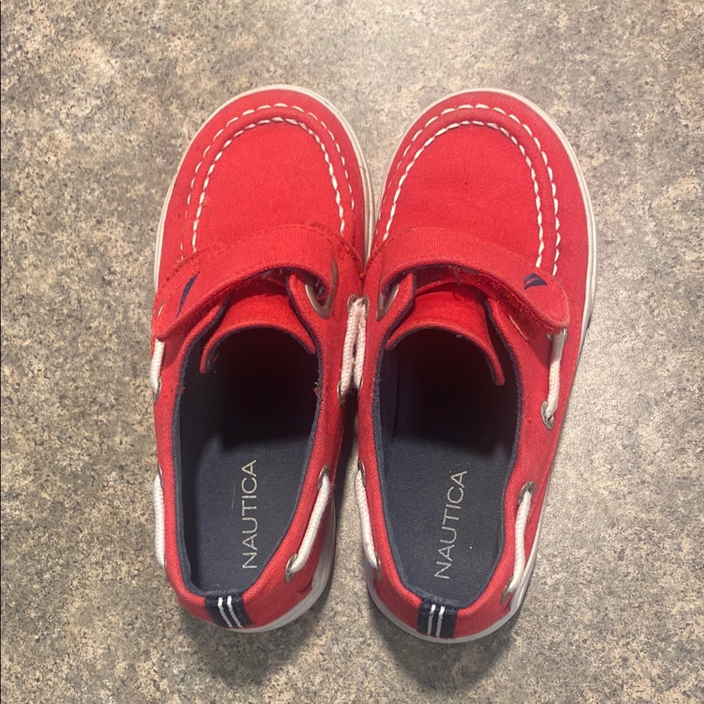 Nautica Kids Bright Red Sneakers
